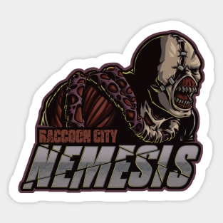 Raccoon City Nemesis - Sports Team Sticker